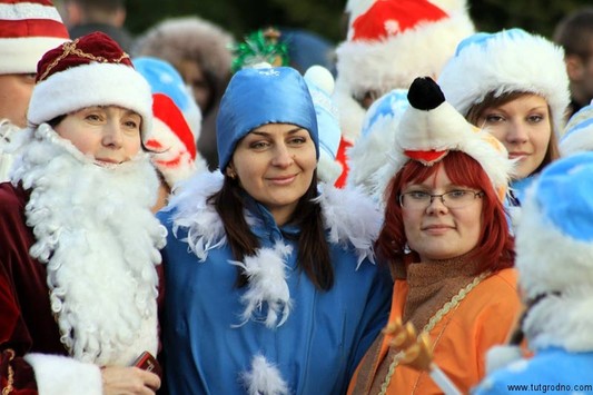 В Гродно зажгли новогоднюю иллюминацию