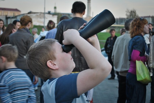 Дети телескоп акция Гродно фото Гелей Илья