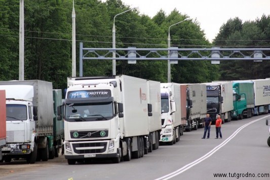 Итальянская забастовка на литовской границе