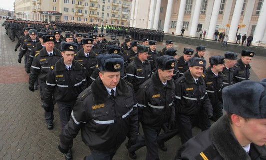 Парад милиции в Гродно