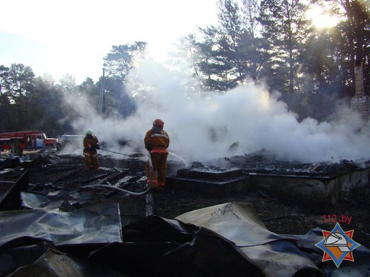 В Дятловском районе сгорел костел