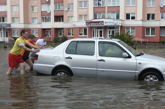 Потоп на Белуша в Гродно