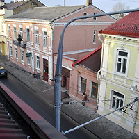 Вид из мастерской на улицу Кирова в Гродно