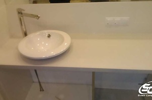 Столешницы для ванной из искусственного камня в Гродно