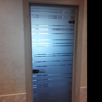 Стеклянная дверь «Грация» (цвет бронза матовый) в Гродно