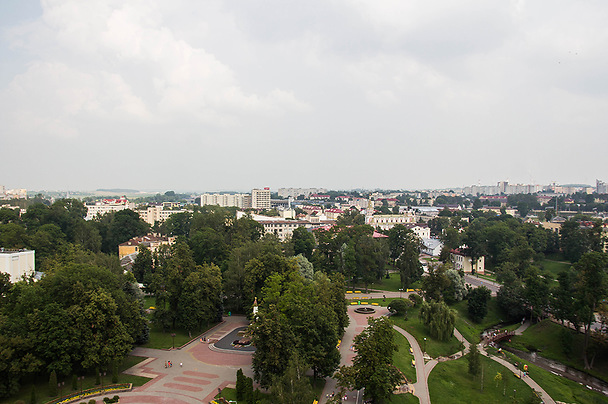 Парк Жилибера в Гродно с высоты птичьего полёта