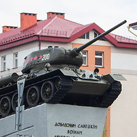 Памятник воинам-освободителям — танк Т-34-85 в Гродно