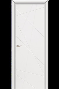 Межкомнатная дверь Граффити 5, ДГ, белая эмаль, производство: Эмалит