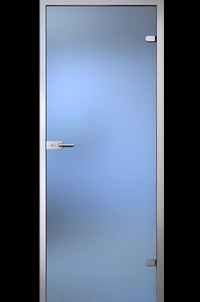 Стеклянная межкомнатная дверь Лайт, матовая бесцветная, производство: Акма